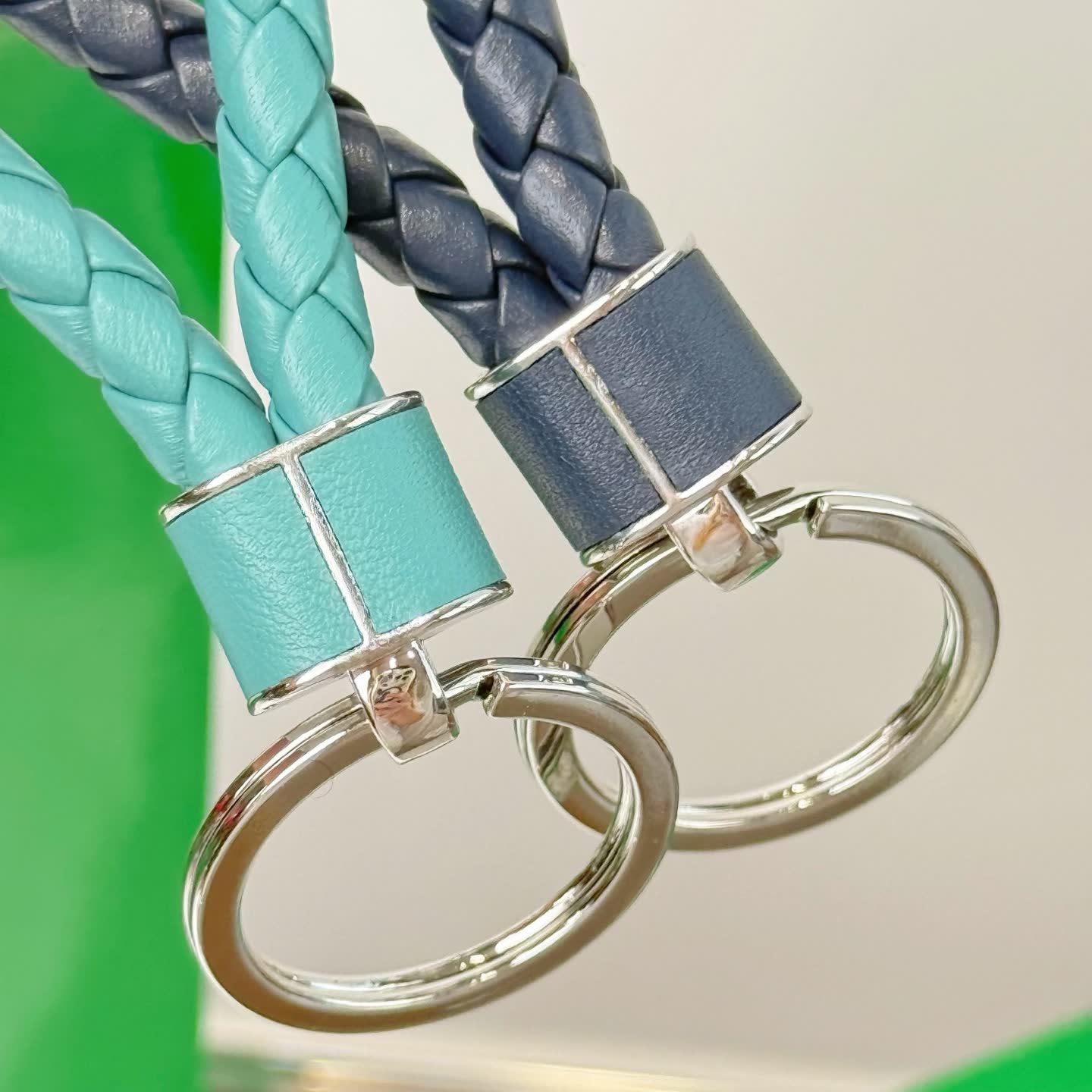Bottega Veneta Leather Keychain